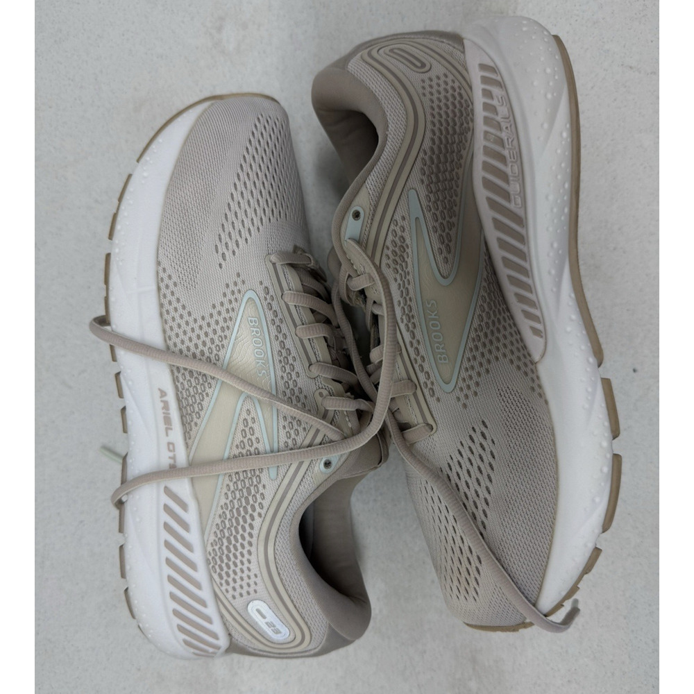Brooks Ariel GTS 23 Shoes Womens Size 9 Beige Sneakers Running Athletic Jogging